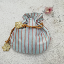 Load image into Gallery viewer, Festive Potli Bags- Striped Silk Fabric