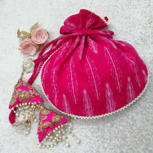 Load image into Gallery viewer, Festive Potli Bags-Ikat Fabric