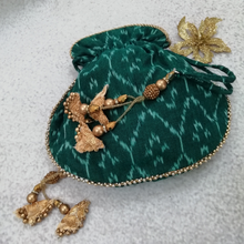 Load image into Gallery viewer, Festive Potli Bags-Ikat Fabric