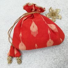 Load image into Gallery viewer, Festive Potli Bags-Ikat Fabric