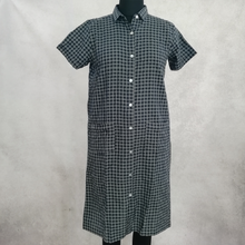 Load image into Gallery viewer, Nightdress- Black & Blue Checks