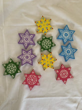 Load image into Gallery viewer, Jaipur Hand Painted Wooden Stars
