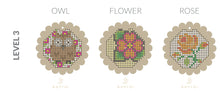 Load image into Gallery viewer, DIY Cross Stitch Scallop Circle

